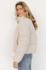 Holden Corduroy Puffer Jacket | Light Greige